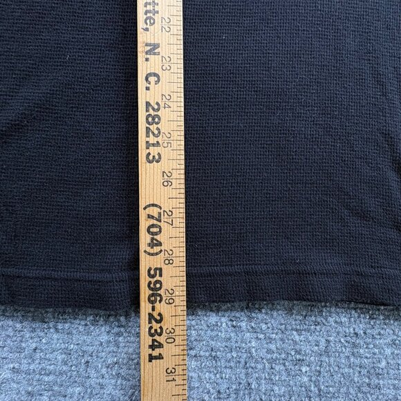 Guess Shirt‎ Mens XXL Black Long Sleeve V-Neck Waffle Knit Henley Runs Small - Picture 8 of 11